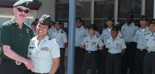 Teen Girl getting an award