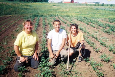 Finished weeding a field